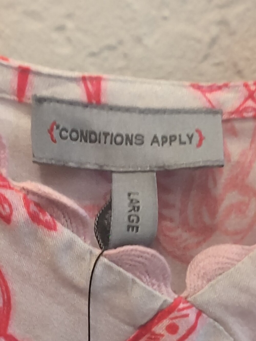 Condition's Apply Ligh Gray / Pink Maxi Dress with Red Butterfly Print - Picture 2 of 5